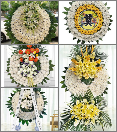 安徽阜阳市临泉县黄岭镇冯新村花圈速递